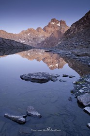 Le lac de Clot Sablé et le mont Viso© Duncan MacArthur