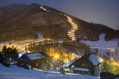 La descente aux flambeaux à Molines© Duncan MacArthur