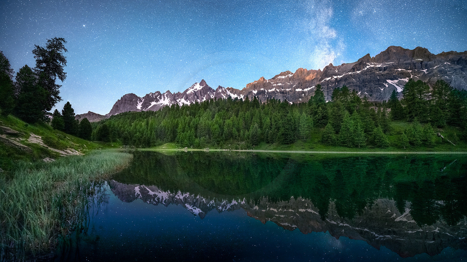 La voie lactée au dessus du lac Miroir© Duncan MacArthur