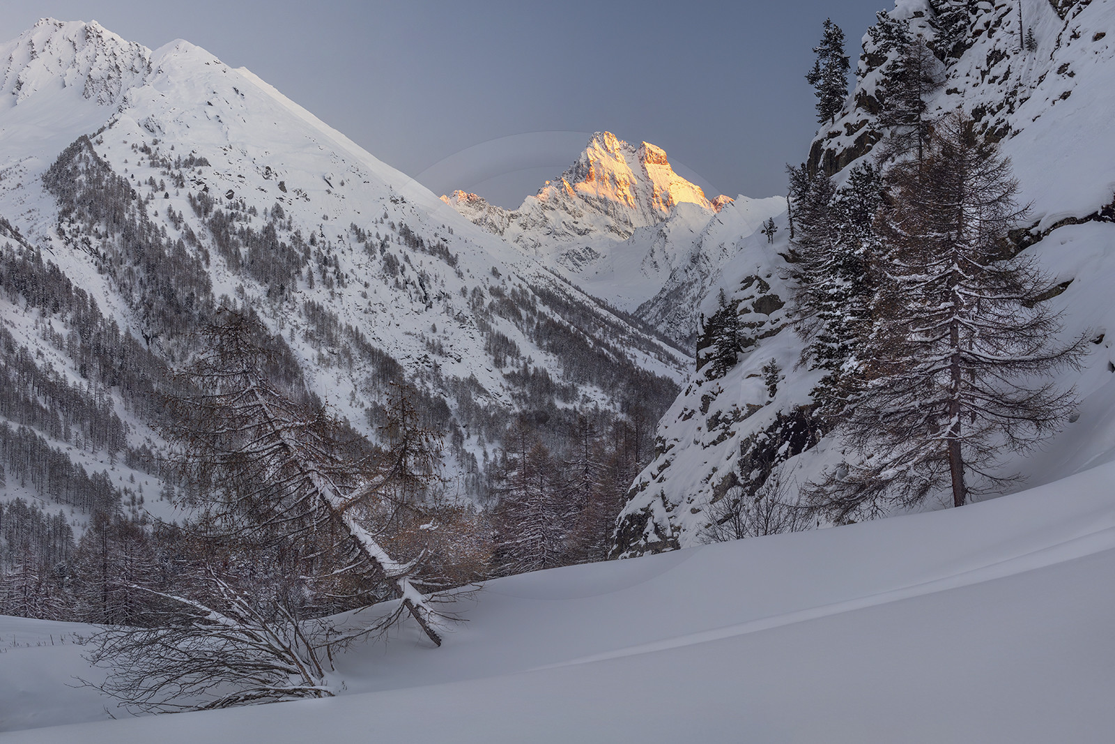 Un soir en pastel devant le mont Viso© Duncan MacArthur