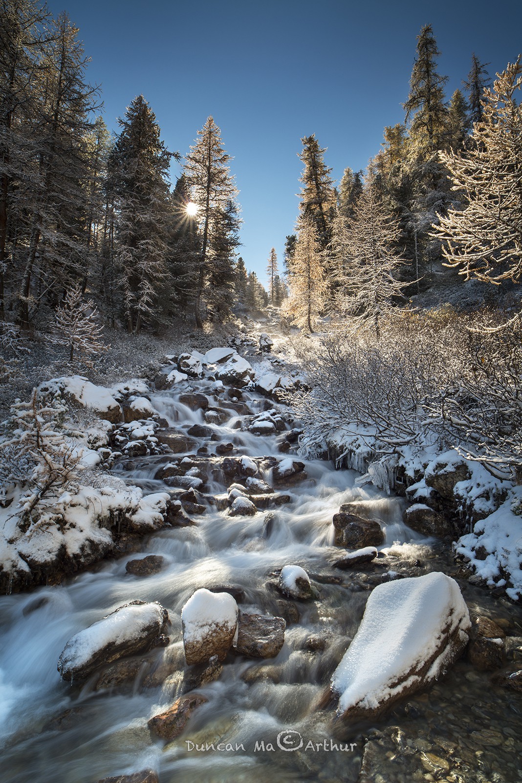 Premières neiges sur le torrent de la Pisse© Duncan MacArthur