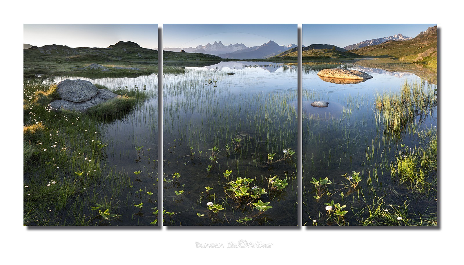 Le lac Guichard et les aiguilles d'Arve